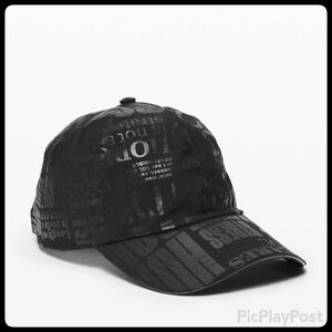 * RARE Lululemon Black Baller Hat Run II 20Y *Manifesto Foil Black (Like New)